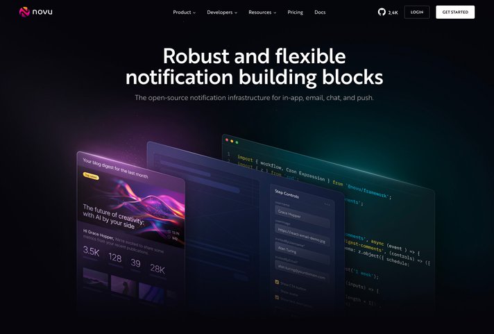 Novu website
