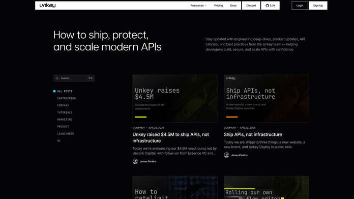 Unkey blog cover examples